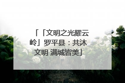 「文明之光耀云岭」罗平县：共沐文明 满城皆美