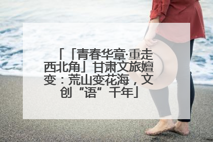 「青春华章·重走西北角」甘肃文旅嬗变：荒山变花海，文创“语”千年