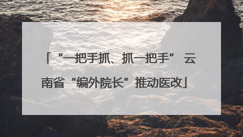 “一把手抓、抓一把手” 云南省“编外院长”推动医改