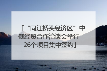 “同江桥头经济区”中俄经贸合作洽谈会举行 26个项目集中签约