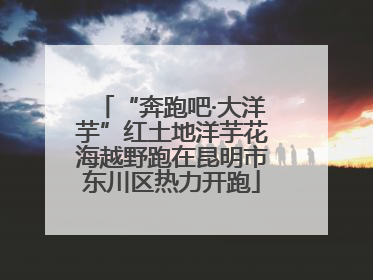 “奔跑吧·大洋芋”红土地洋芋花海越野跑在昆明市东川区热力开跑