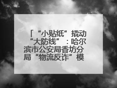 “小贴纸”撬动“大防线”：哈尔滨市公安局香坊分局“物流反诈”模式守护群众“钱袋子”