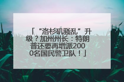 “洛杉矶骚乱”升级？加州州长：特朗普还要再增派2000名国民警卫队！