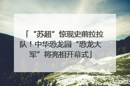 “苏超”惊现史前拉拉队！中华恐龙园“恐龙大军”将亮相开幕式