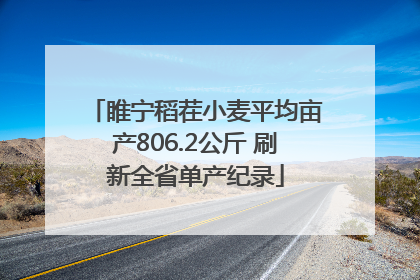 睢宁稻茬小麦平均亩产806.2公斤 刷新全省单产纪录