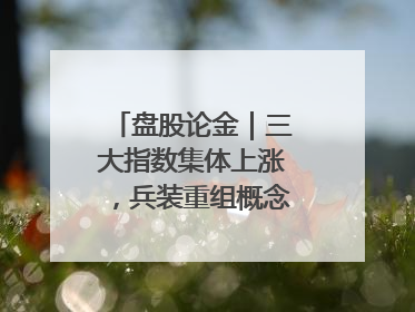 盘股论金｜三大指数集体上涨，兵装重组概念遥遥领先