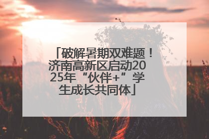 破解暑期双难题！济南高新区启动2025年“伙伴+”学生成长共同体