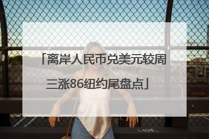 离岸人民币兑美元较周三涨86纽约尾盘点