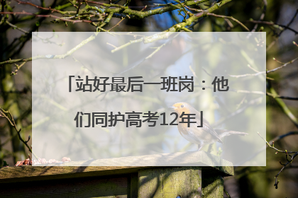 站好最后一班岗：他们同护高考12年