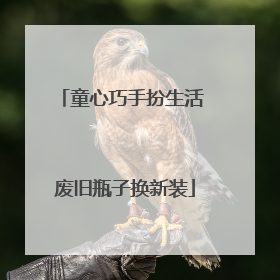 童心巧手扮生活 废旧瓶子换新装