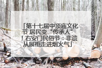 第十七届中顶庙文化节 居民变“传承人”！右安门民俗节：非遗从展柜走进烟火气