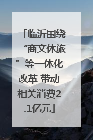 临沂围绕“商文体旅”等一体化改革 带动相关消费2.1亿元