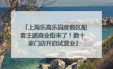 上海乐高乐园度假区配套主题商业街来了！数十家门店开启试营业