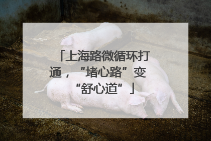 上海路微循环打通，“堵心路”变“舒心道”