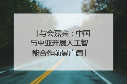 与会嘉宾：中国与中亚开展人工智能合作前景广阔