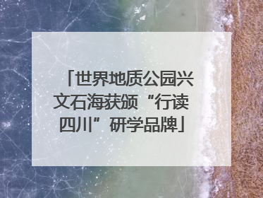 世界地质公园兴文石海获颁“行读四川”研学品牌