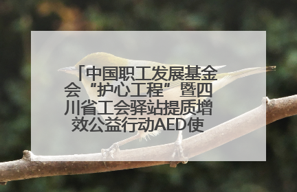 中国职工发展基金会“护心工程”暨四川省工会驿站提质增效公益行动AED使用培训在达州举行