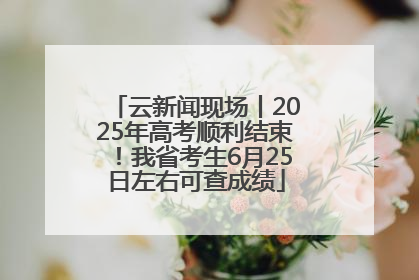 云新闻现场丨2025年高考顺利结束！我省考生6月25日左右可查成绩