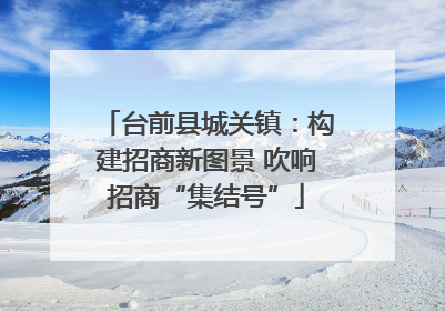 台前县城关镇：构建招商新图景 吹响招商“集结号”