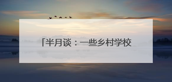半月谈：一些乡村学校为何陷入孤岛化困局？