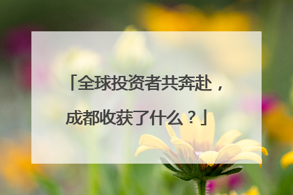 全球投资者共奔赴，成都收获了什么？