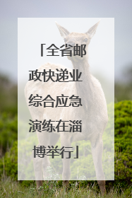 全省邮政快递业综合应急演练在淄博举行