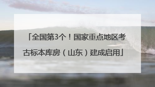 全国第3个！国家重点地区考古标本库房（山东）建成启用
