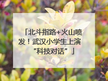 北斗指路+火山喷发！武汉小学生上演“科技对话”