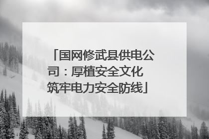 国网修武县供电公司：厚植安全文化 筑牢电力安全防线
