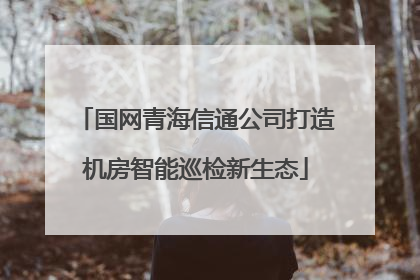国网青海信通公司打造机房智能巡检新生态