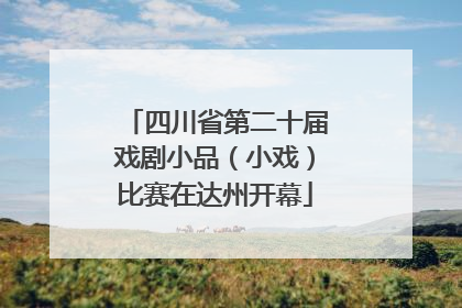 四川省第二十届戏剧小品（小戏）比赛在达州开幕