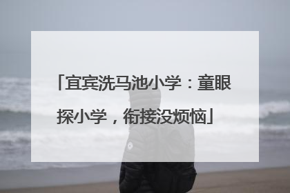 宜宾洗马池小学：童眼探小学，衔接没烦恼