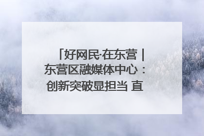 好网民·在东营｜东营区融媒体中心：创新突破显担当 直播赋能谱华章