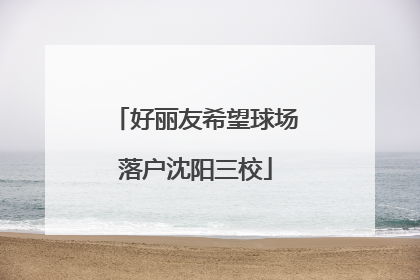 好丽友希望球场落户沈阳三校