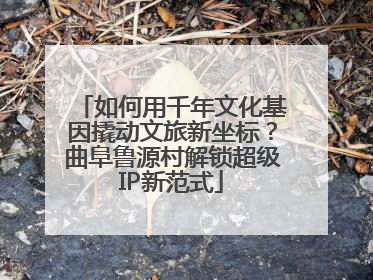 如何用千年文化基因撬动文旅新坐标？曲阜鲁源村解锁超级IP新范式