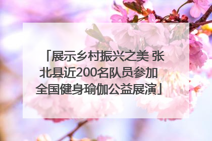 展示乡村振兴之美 张北县近200名队员参加全国健身瑜伽公益展演