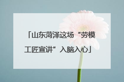 山东菏泽这场“劳模工匠宣讲”入脑入心