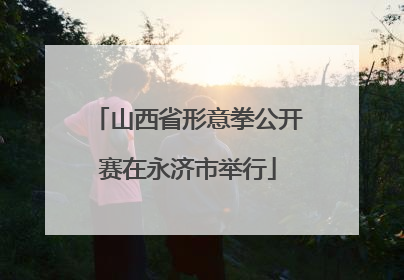 山西省形意拳公开赛在永济市举行
