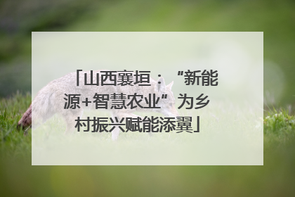 山西襄垣：“新能源+智慧农业”为乡村振兴赋能添翼