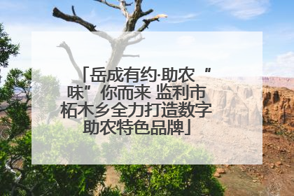 岳成有约·助农“味”你而来 监利市柘木乡全力打造数字助农特色品牌