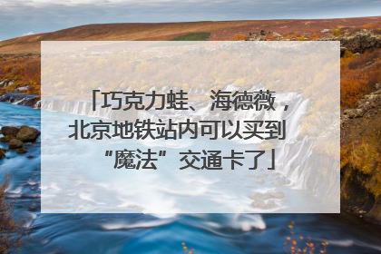 巧克力蛙、海德薇，北京地铁站内可以买到“魔法”交通卡了