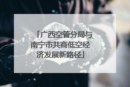 广西空管分局与南宁市共商低空经济发展新路径