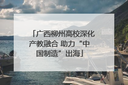广西柳州高校深化产教融合 助力“中国制造”出海