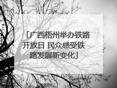 广西梧州举办铁路开放日 民众感受铁路发展新变化