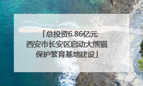 总投资6.86亿元 西安市长安区启动大熊猫保护繁育基地建设