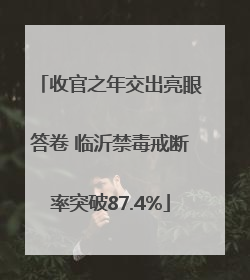 收官之年交出亮眼答卷 临沂禁毒戒断率突破87.4%
