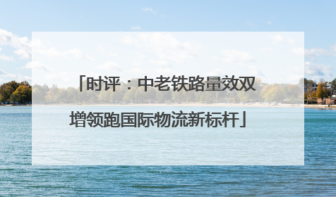 时评：中老铁路量效双增领跑国际物流新标杆