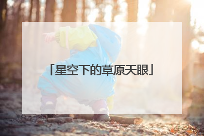 星空下的草原天眼