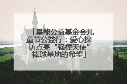 星能公益基金会儿童节公益行：爱心探访点亮“强棒天使”棒球基地的希望