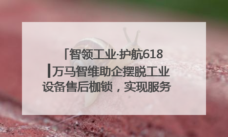 智领工业·护航618┃万马智维助企摆脱工业设备售后枷锁，实现服务与效能价值共振！